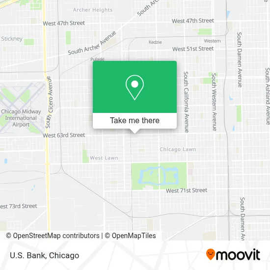 U.S. Bank map