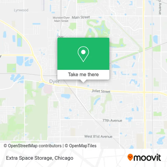 Extra Space Storage map