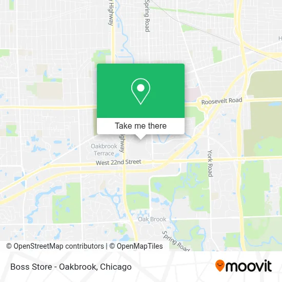 Boss Store - Oakbrook map
