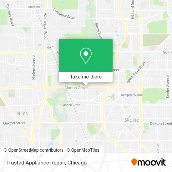 Trusted Appliance Repair map
