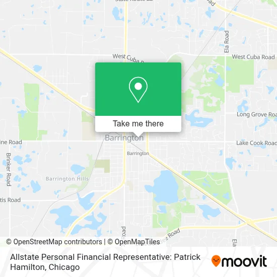 Allstate Personal Financial Representative: Patrick Hamilton map