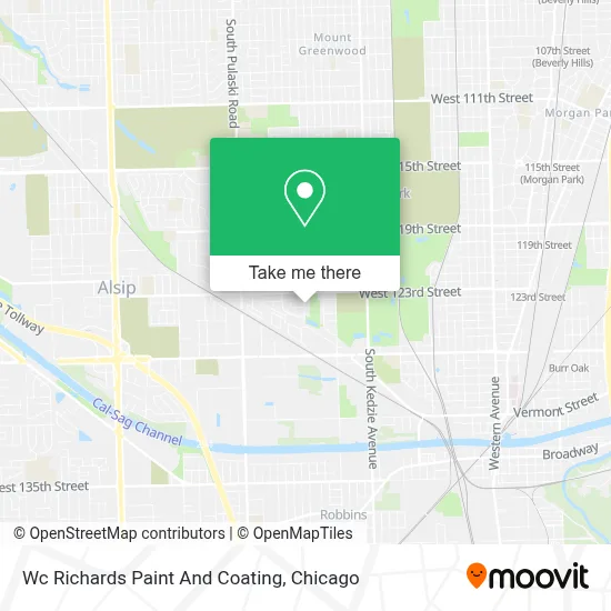 Wc Richards Paint And Coating map