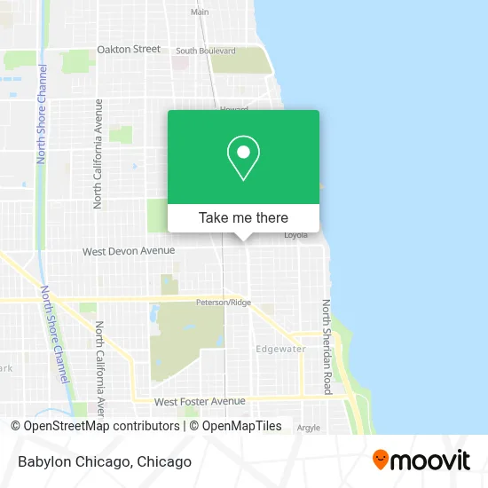 Babylon Chicago map