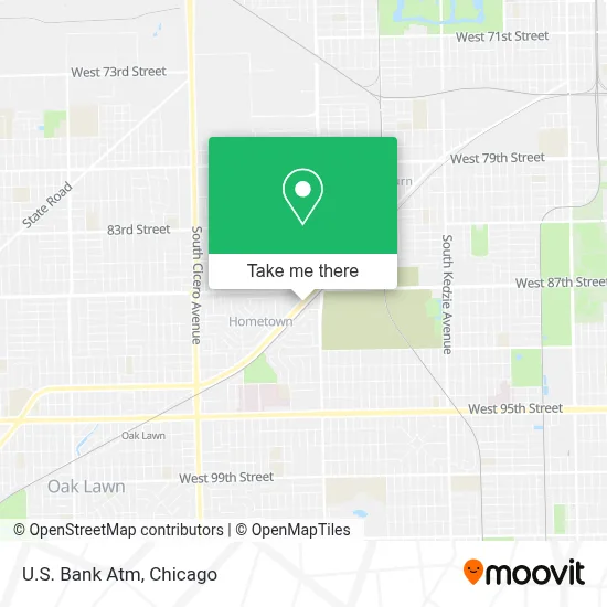 U.S. Bank Atm map