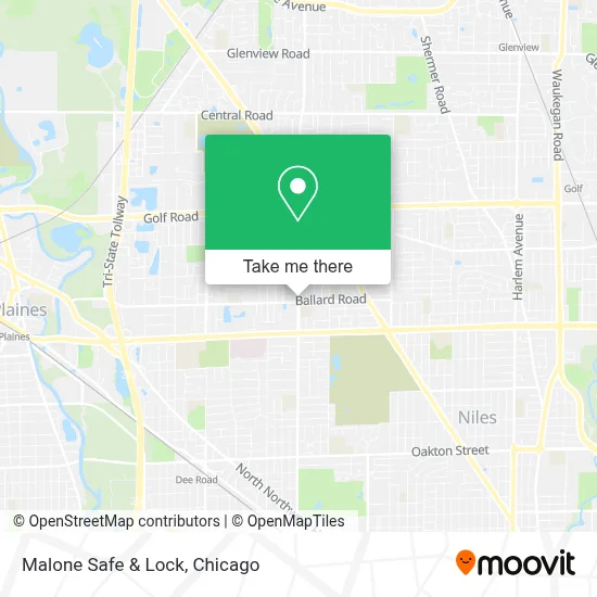 Malone Safe & Lock map