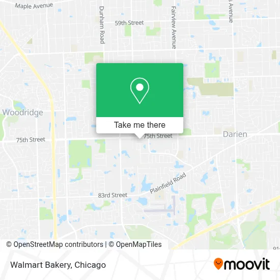 Walmart Bakery map