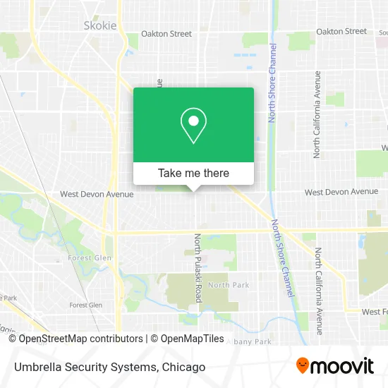 Umbrella Security Systems map