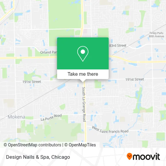 Design Nails & Spa map
