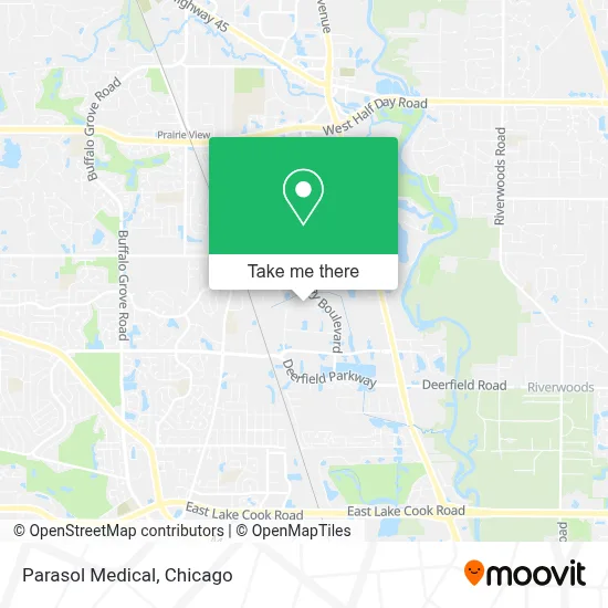 Parasol Medical map
