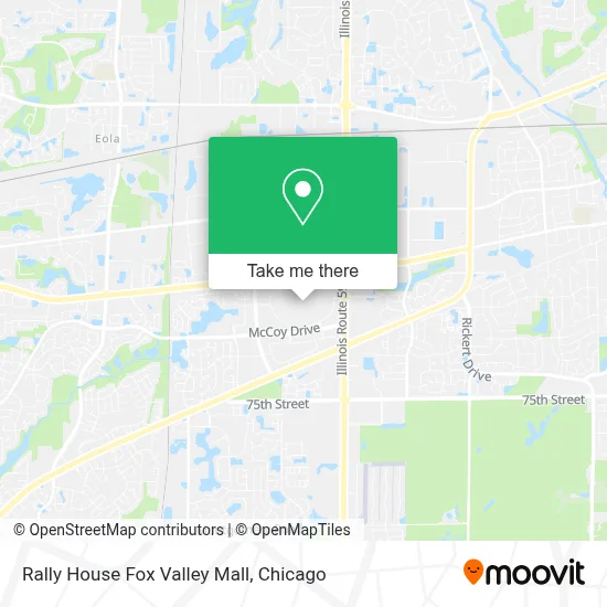 Rally House Fox Valley Mall map