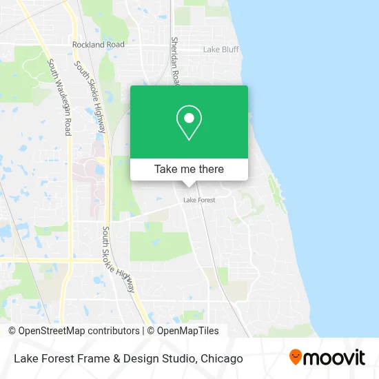 Lake Forest Frame & Design Studio map