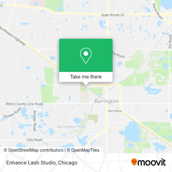 Enhance Lash Studio map