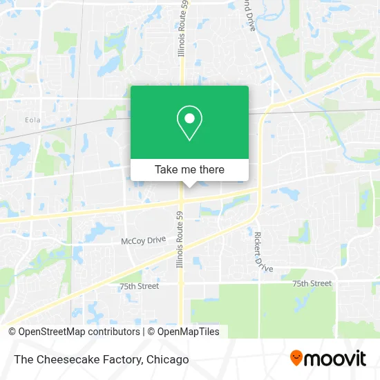 The Cheesecake Factory map