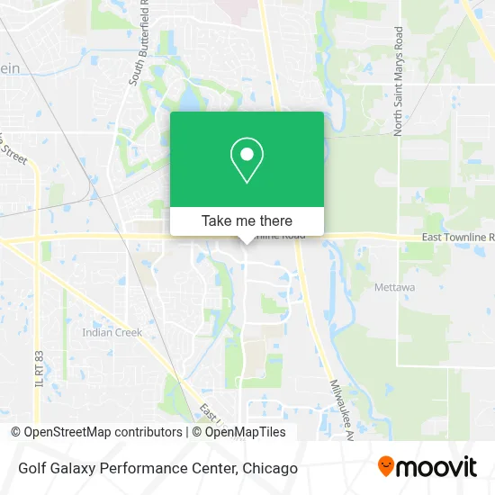 Golf Galaxy Performance Center map