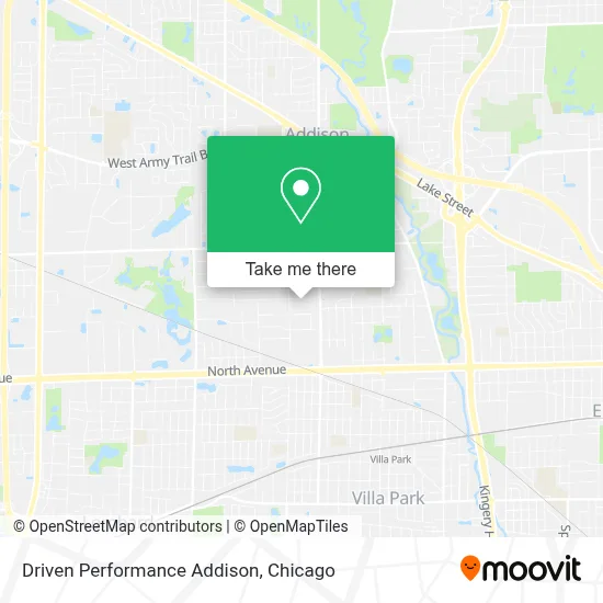 Driven Performance Addison map