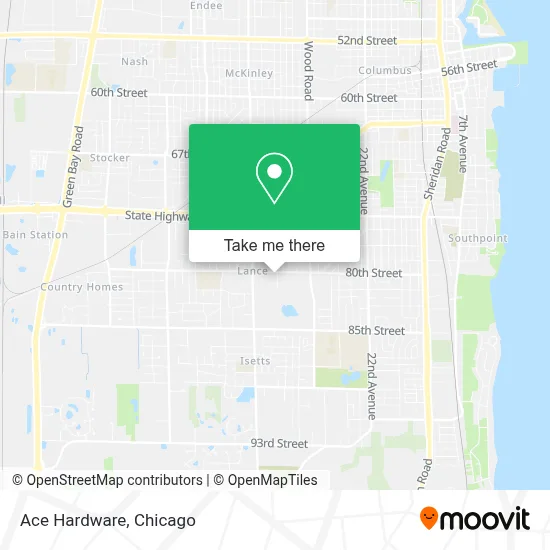 Ace Hardware map