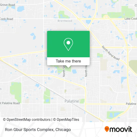 Ron Gbur Sports Complex map