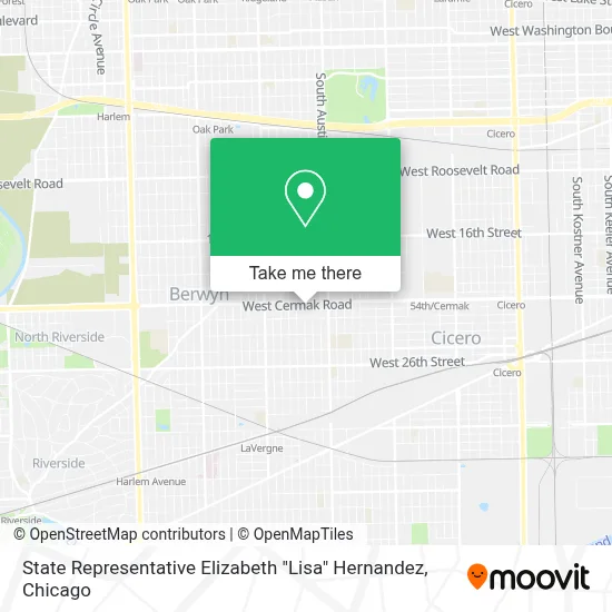 State Representative Elizabeth "Lisa" Hernandez map