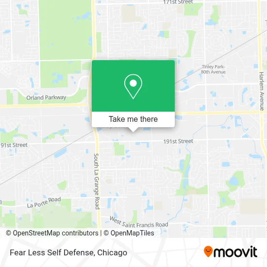 Fear Less Self Defense map