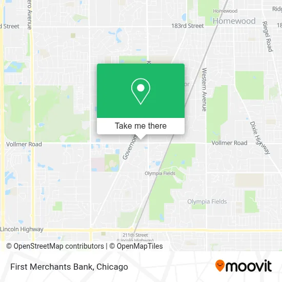 First Merchants Bank map
