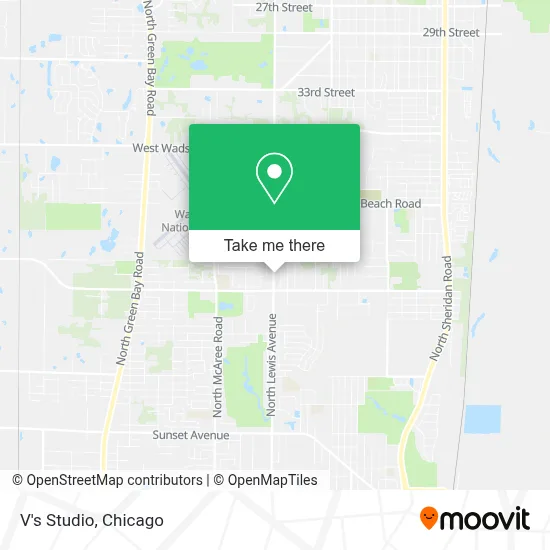 V's Studio map