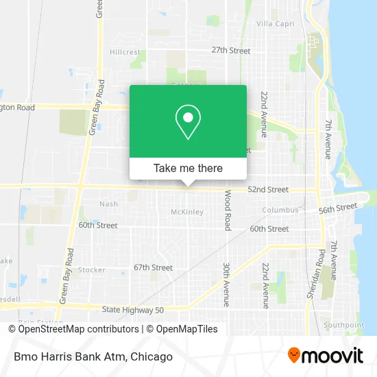 Bmo Harris Bank Atm map