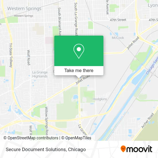 Secure Document Solutions map