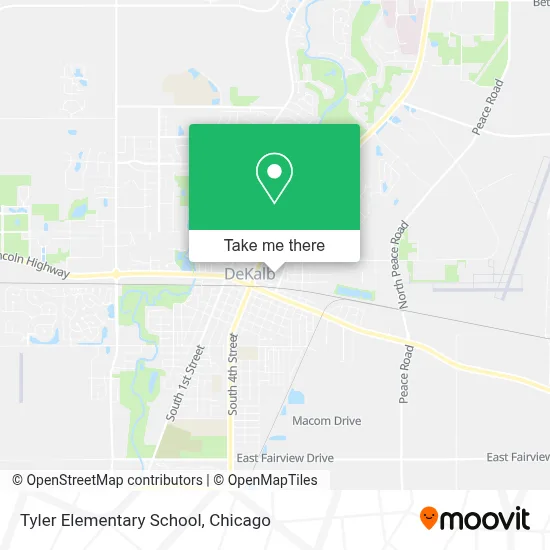 Tyler Elementary School map