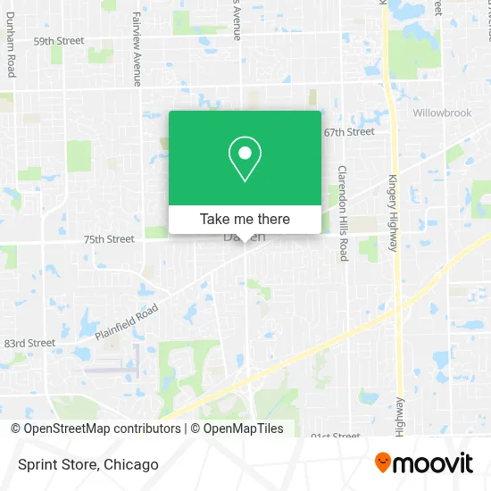Sprint Store map