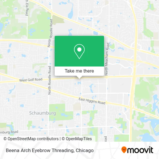 Beena Arch Eyebrow Threading map