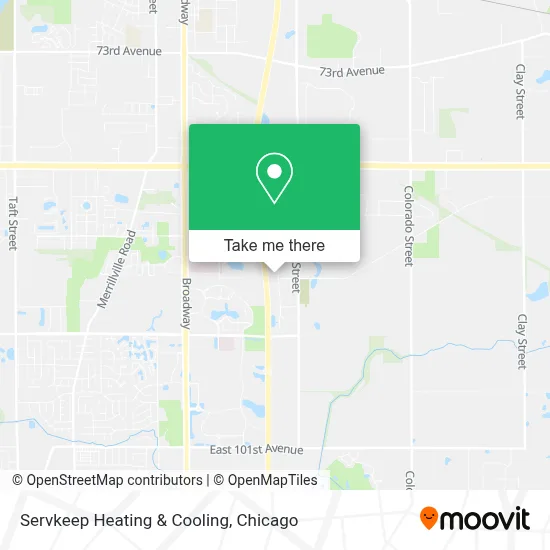 Servkeep Heating & Cooling map