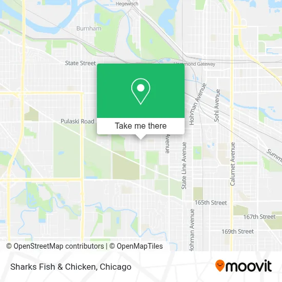 Sharks Fish & Chicken map
