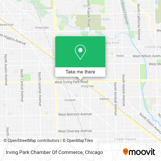 Irving Park Chamber Of Commerce map