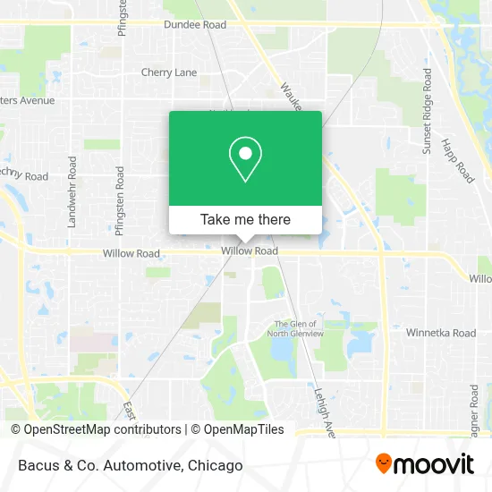 Bacus & Co. Automotive map
