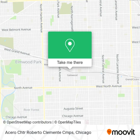 Acero Chtr Roberto Clemente Cmps map
