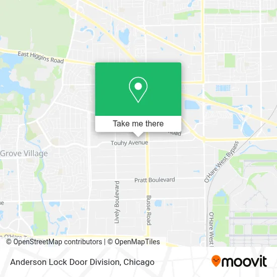 Anderson Lock Door Division map