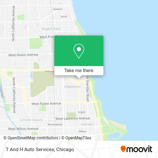T And H Auto Services map