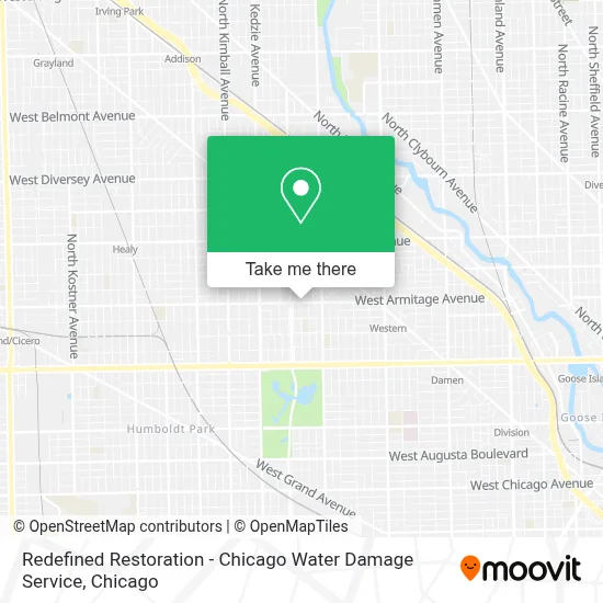 Redefined Restoration - Chicago Water Damage Service map
