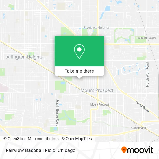 Fairview Baseball Field map