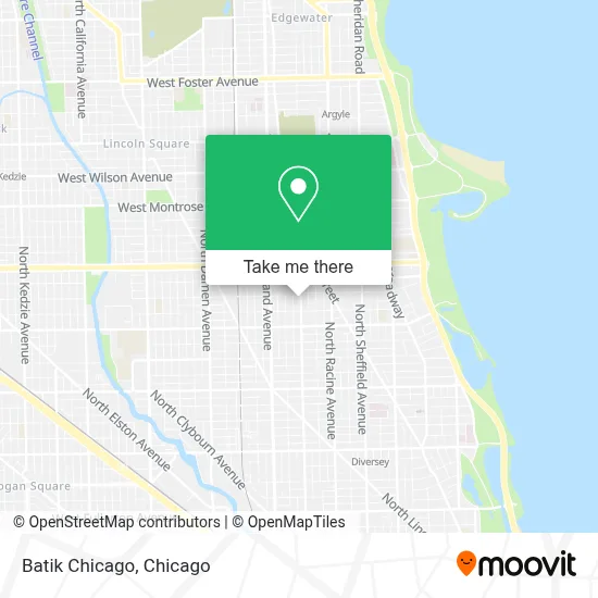 Batik Chicago map