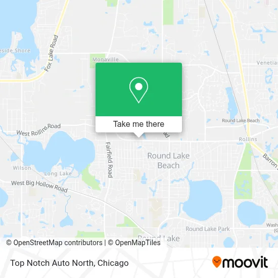 Top Notch Auto North map