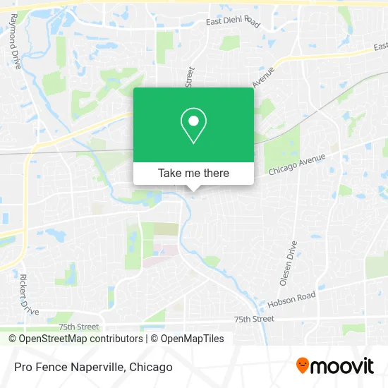 Pro Fence Naperville map