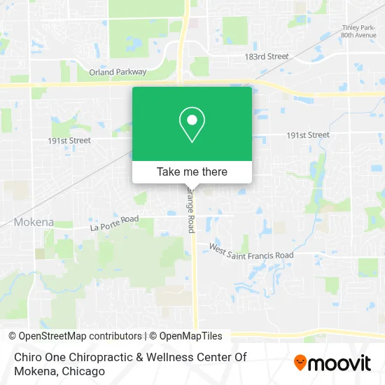 Chiro One Chiropractic & Wellness Center Of Mokena map