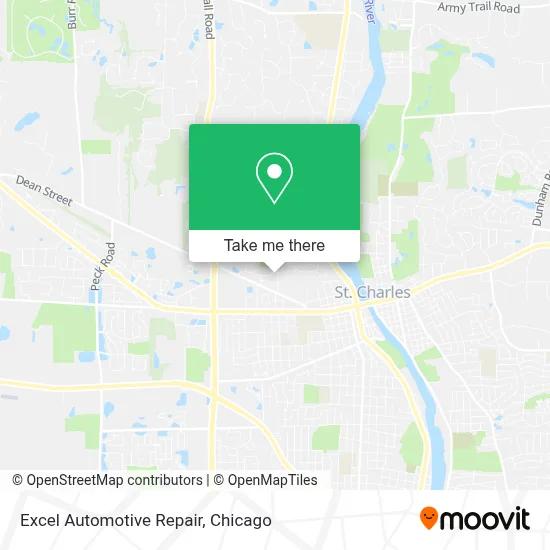 Excel Automotive Repair map