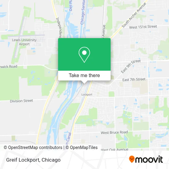 Greif Lockport map