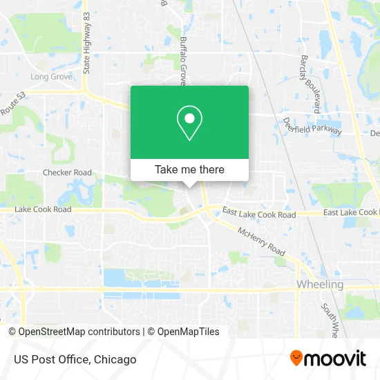 Us Post Office map