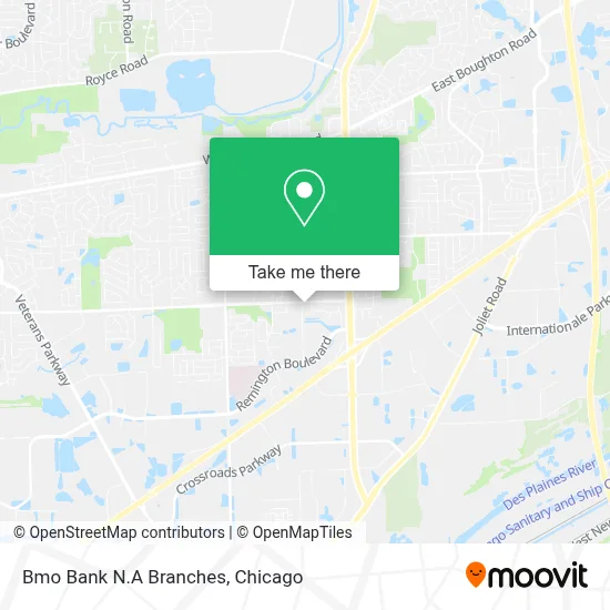 Bmo Bank N.A Branches map