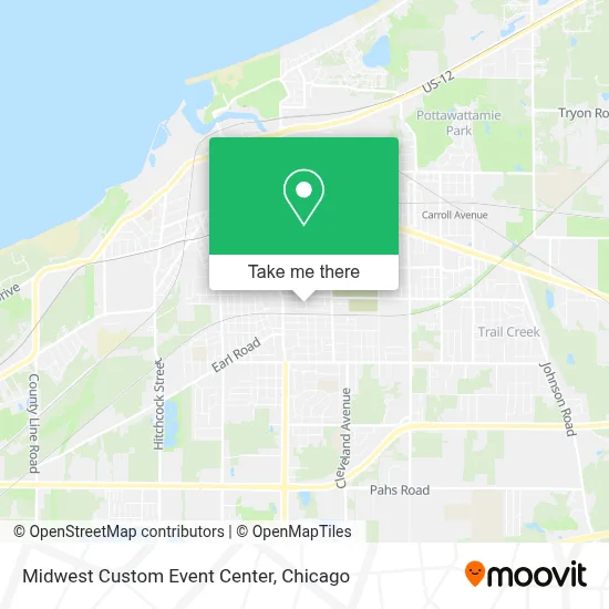 Midwest Custom Event Center map