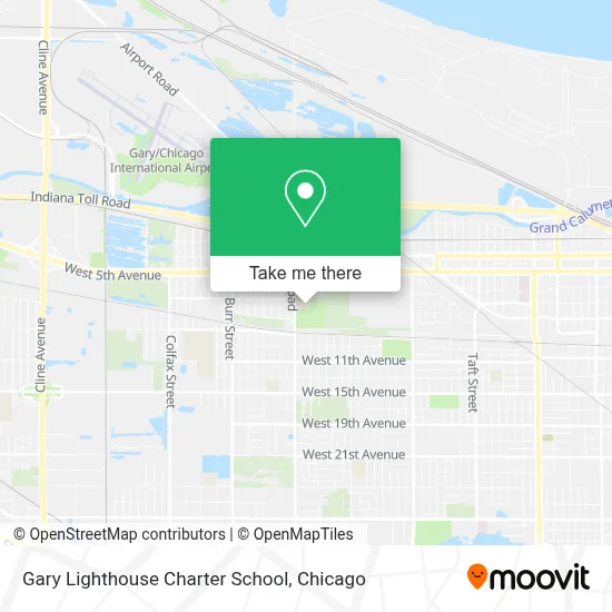 Gary Lighthouse Charter School map