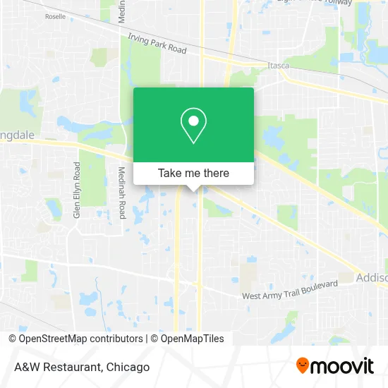 A&W Restaurant map